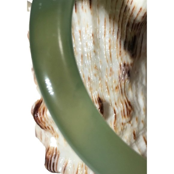 Natural Jadeite Jade Bangle Bracelet | Real Jade Jewelry  STUNNING VINTAGE GENUINE ROUND NATURAL UNTREATED GREEN JADEITE BANGLE BRACELET R